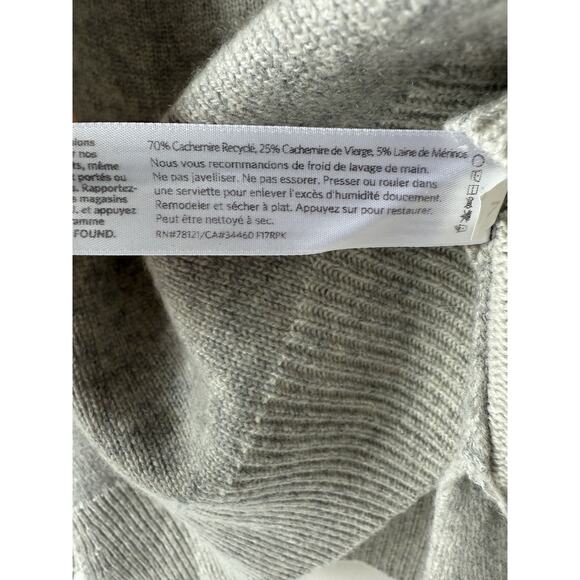 Eileen Fisher Cashmere Knit Pullover Sweater Women's Size LARGE Grey - Picture 5 of 8